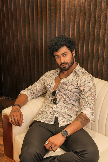 Malibu Sketch Silk Shirt