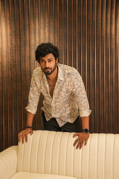 Malibu Sketch Silk Shirt