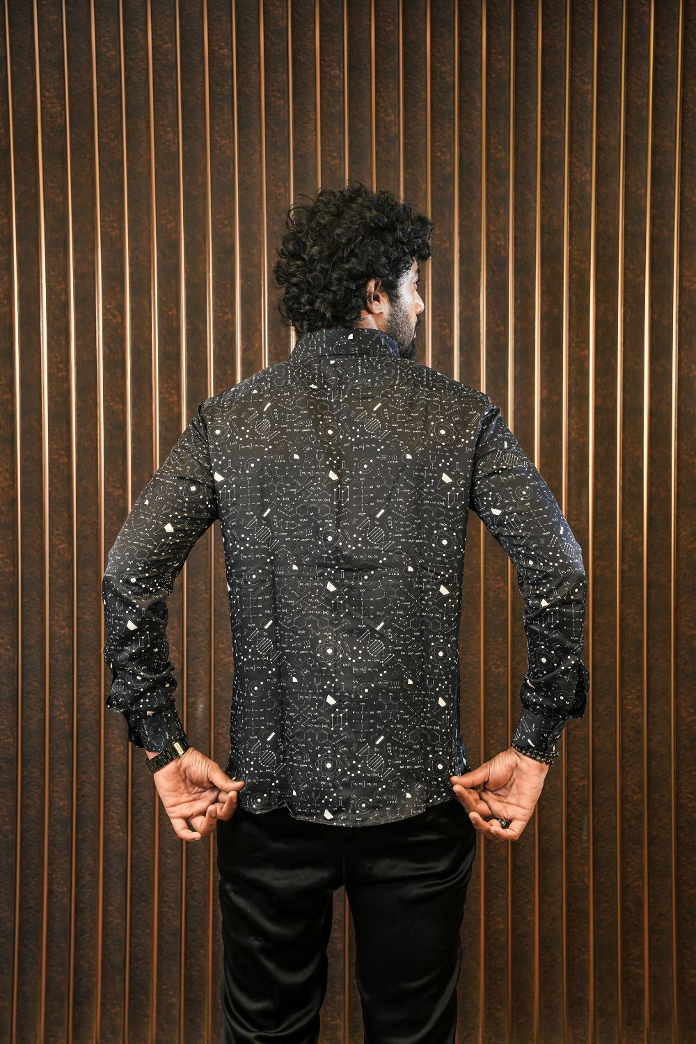 Cosmic Code Silk Shirt