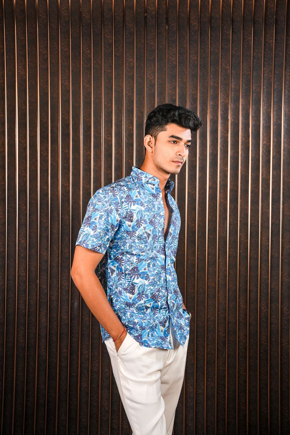 Twilight Palm COTTON SHIRT