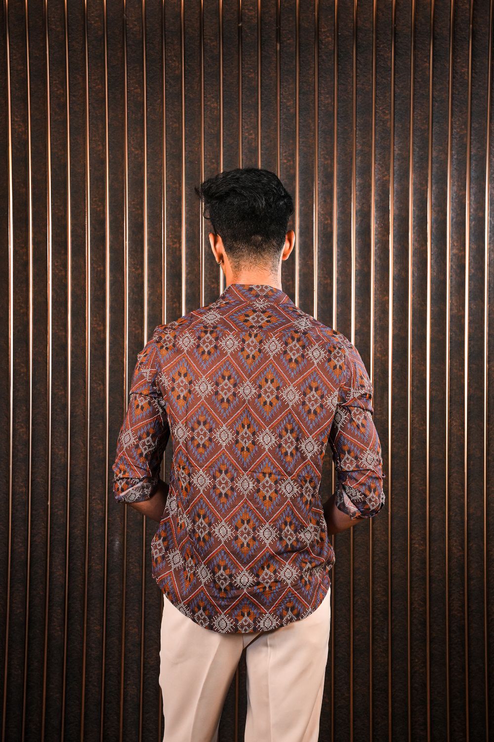 Stargrid Prism Cotton Blended Shirt