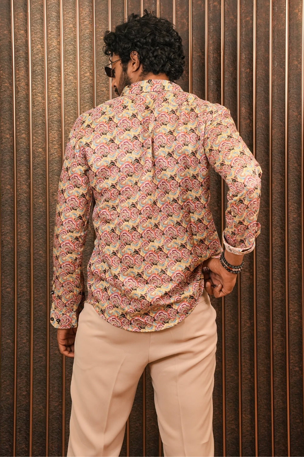 Hypnotic Swirl Silk Shirt