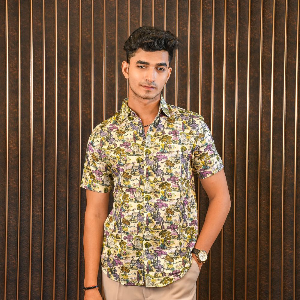 Dreamscape Village SILK SHIRT