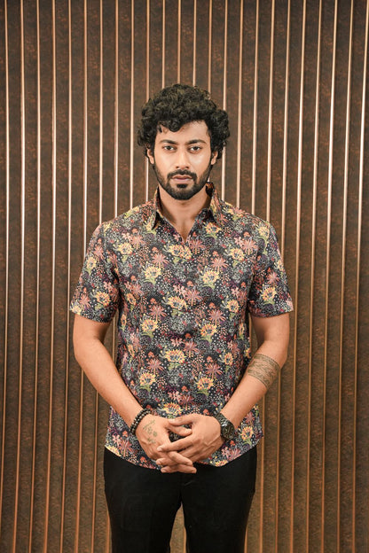 Midnight Garden SILK SHIRT