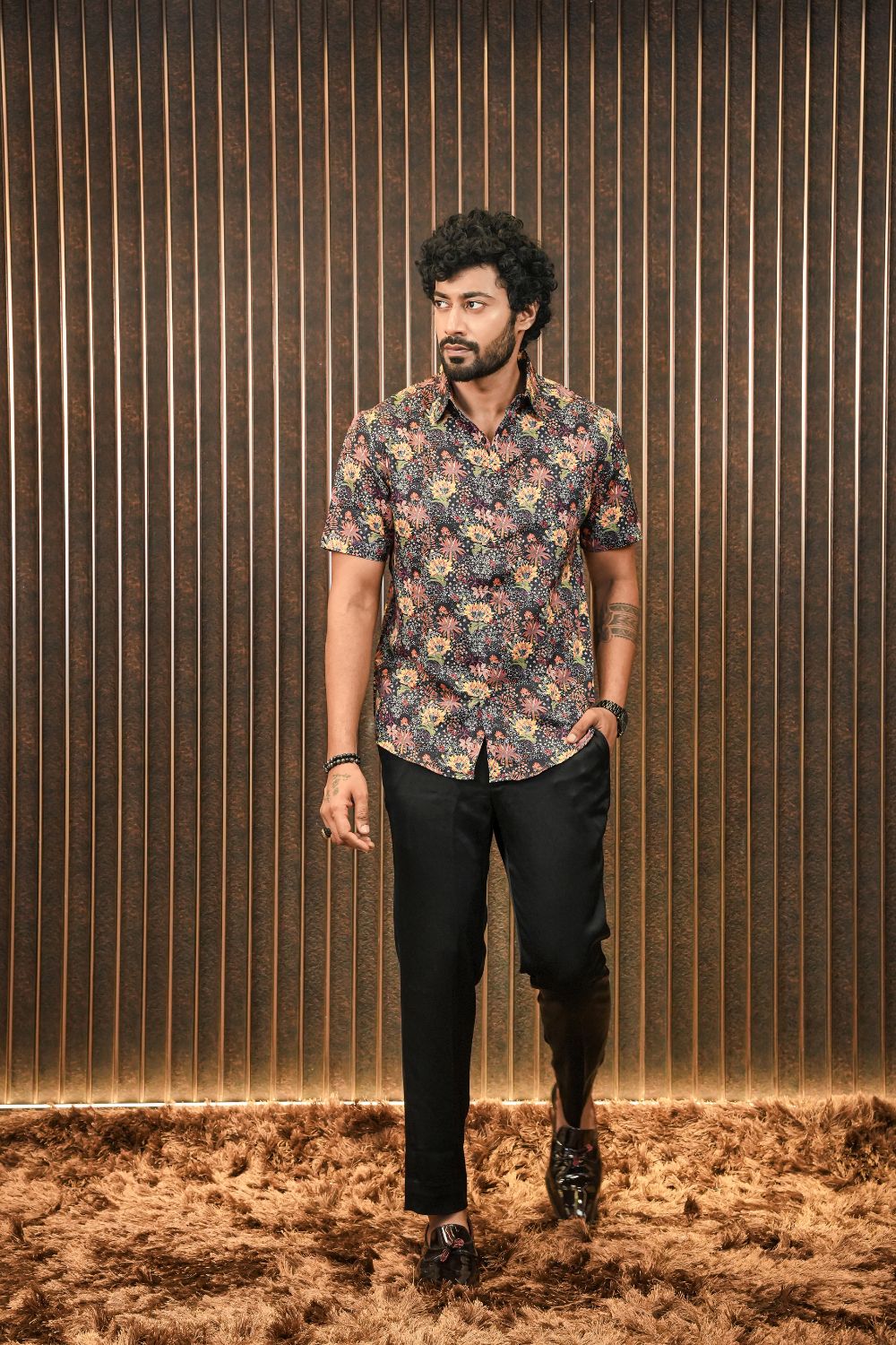 Midnight Garden SILK SHIRT