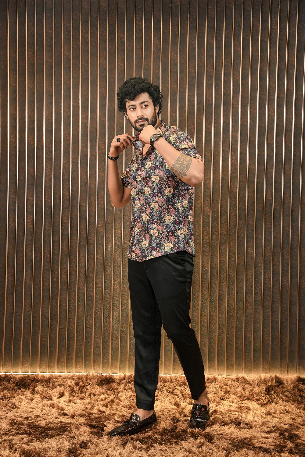 Midnight Garden SILK SHIRT