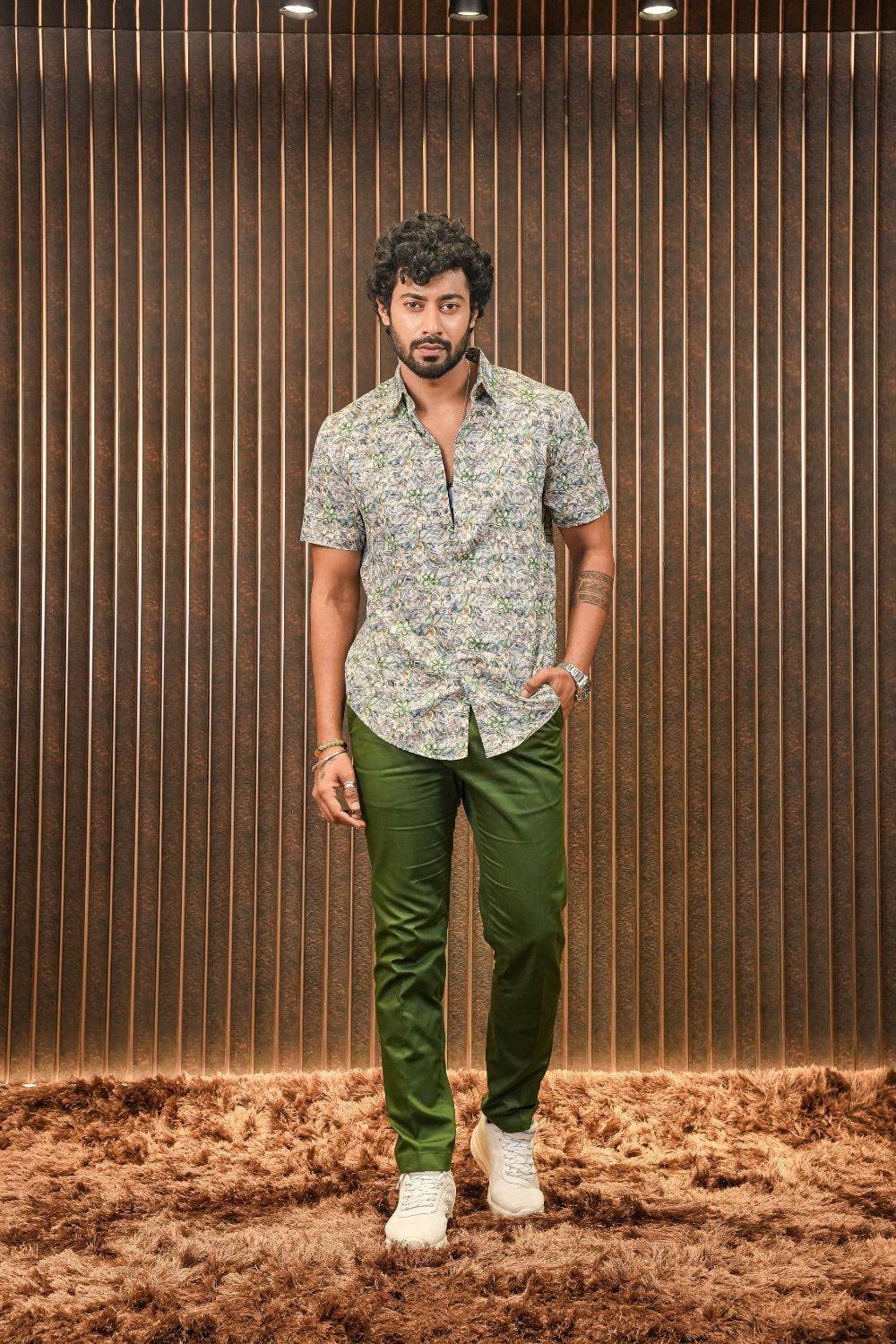 Tropical current Silk Shirt…