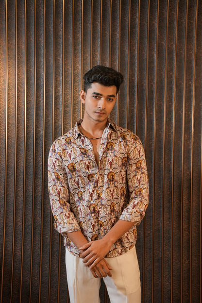 Zambezi Lobster Scroll Silk Shirt