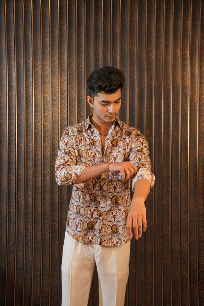 Zambezi Lobster Scroll Silk Shirt